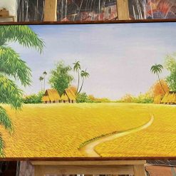 Tranh Cánh Đồng Lúa Chín 18 Canvas