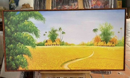 Tranh Cánh Đồng Lúa Chín 18 Canvas