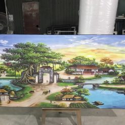 Tranh Đồng Quê Treo Tường 52 Tráng Gương