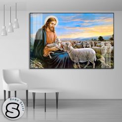 Tranh Đức Jesus Và Bầy Cừu