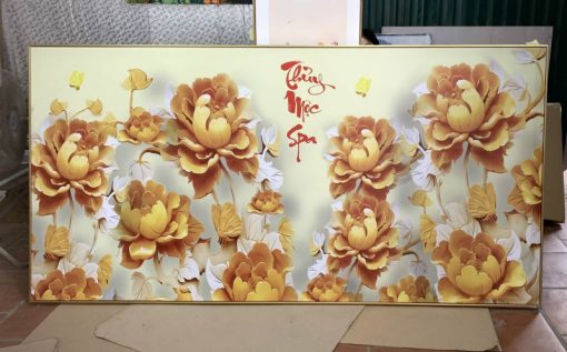 Tranh Hoa Mẫu Đơn Treo Tường 01 Canvas