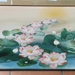 Tranh Hoa Sen Treo Tường 10 Canvas