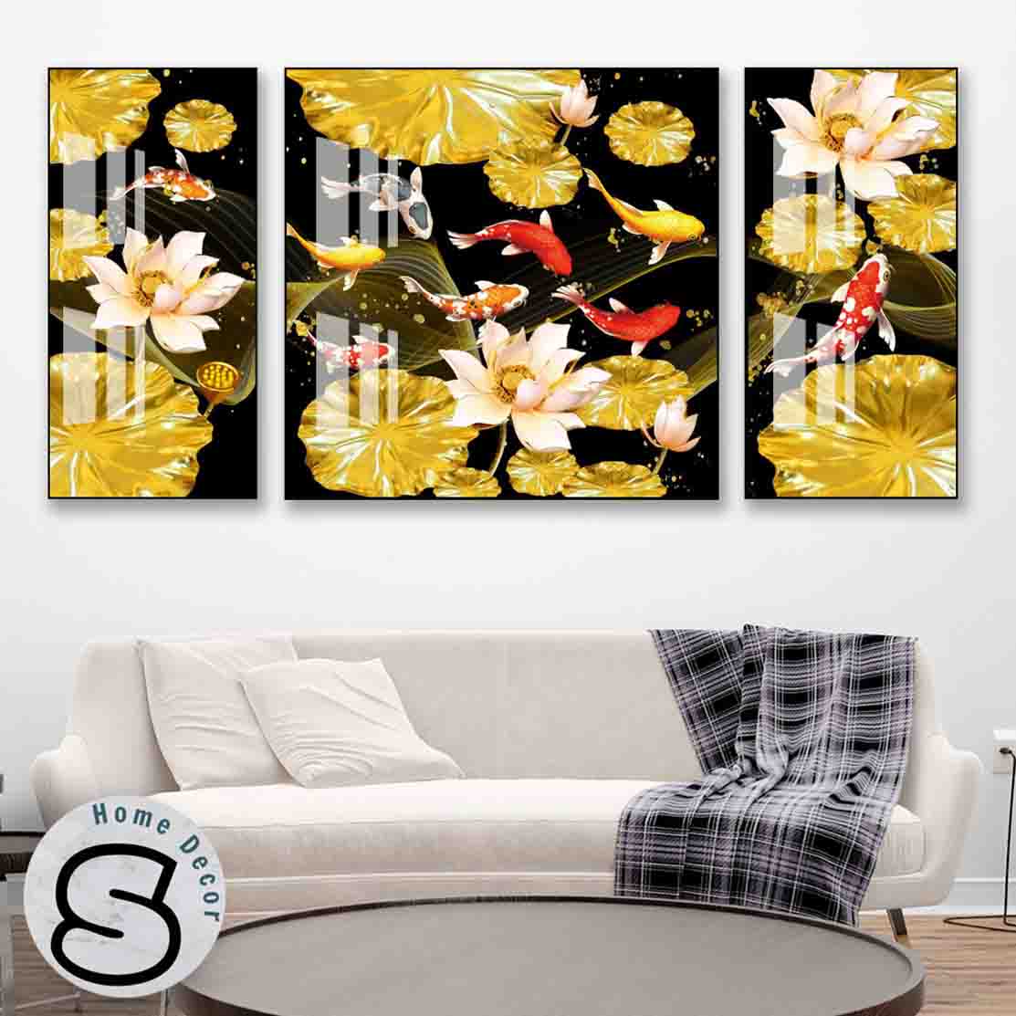 tranh-treo-tuong-cuu-ngu-quan-hoi-25-1 Tranh Treo Tường Cửu Ngư Quần Hội 25