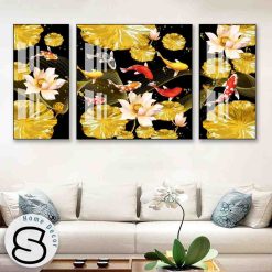 Tranh Treo Tường Cửu Ngư Quần Hội 25