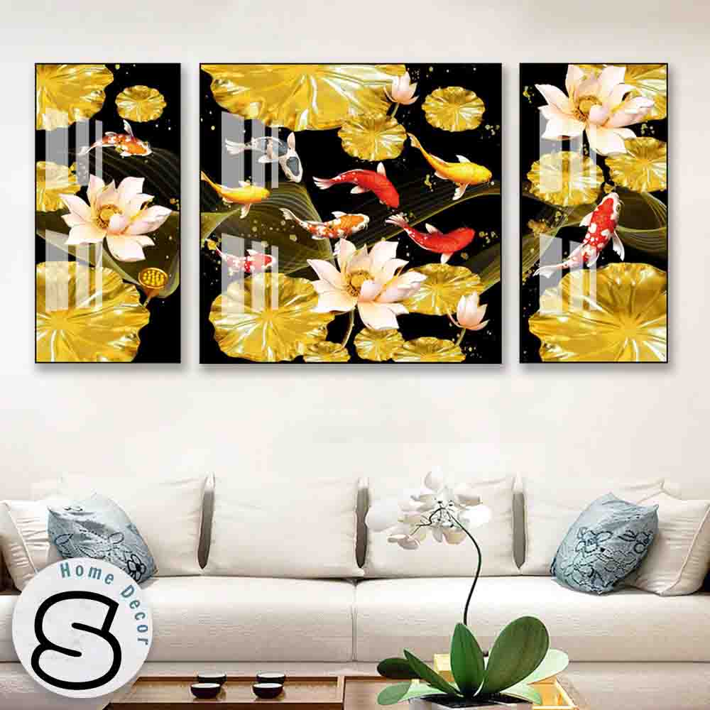 tranh-treo-tuong-cuu-ngu-quan-hoi-25-4 Tranh Treo Tường Cửu Ngư Quần Hội 25