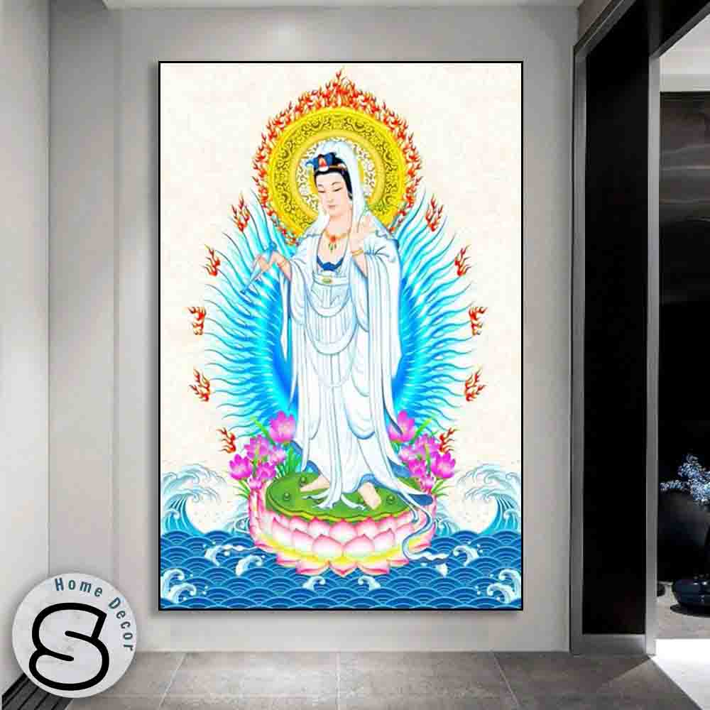 tranh-treo-tuong-phat-quan-am-11-3 Tranh Treo Tường Phật Quan Âm 11