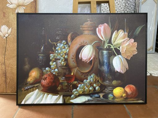 Tranh Bình Hoa Và Quả 05 Canvas
