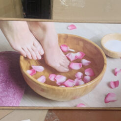 Tranh canvas Spa Ngâm Chân Hoa Hồng