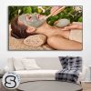 Tranh Spa Đắp Mặt Nạ Bùn