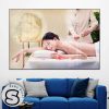 Tranh Spa Mát Xa Lưng Bằng Tinh Dầu