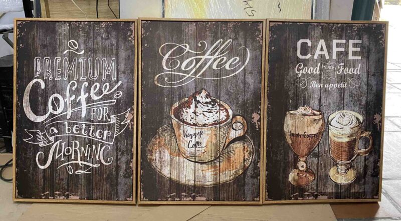 Tranh Treo Tường Coffee Vitage Canvas