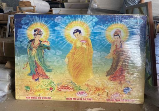 Tranh Tam Thánh Phật Tráng Gương