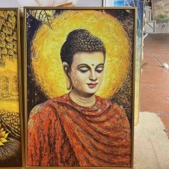 Tranh Canvas Phật Thích Ca Xiêm Y Cam